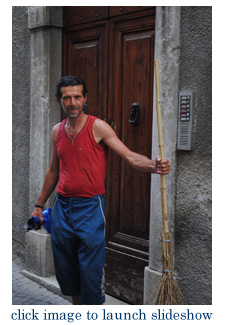 Bruno preparing for work